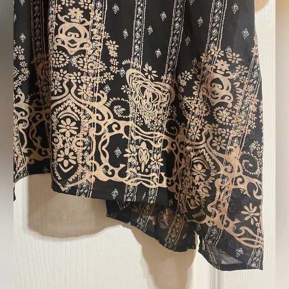 Umgee Oversized Boho Lightweight Coastal Side Slits Kimono Cardigan Size S/M - Picture 9 of 11